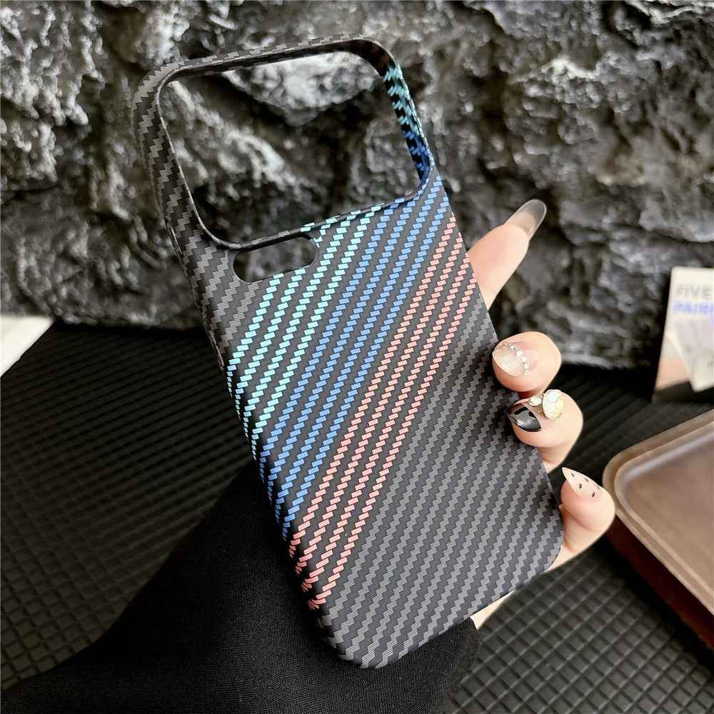 For Xiaomi 17 Pro Case Carbon Fiber Texture PC + TPU Phone Cover Magnetic Case - Green / Blue / Pink