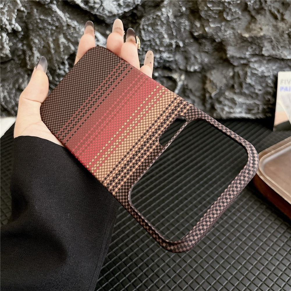 For Xiaomi 17 Pro Max Case Carbon Fiber Texture PC + TPU Phone Cover Magnetic Case - Sunset