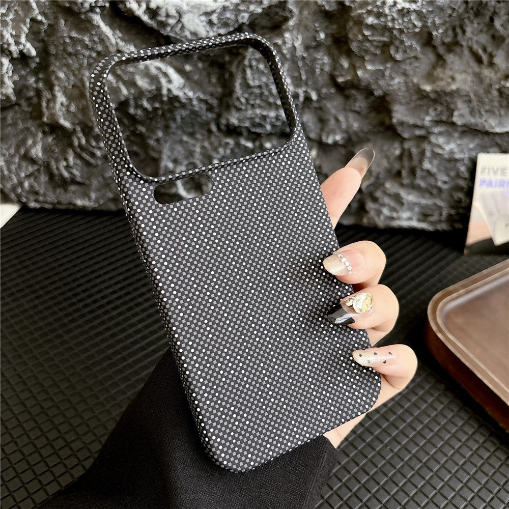For Xiaomi 17 Pro Max Case Carbon Fiber Texture PC + TPU Phone Cover Magnetic Case - Black / Dots