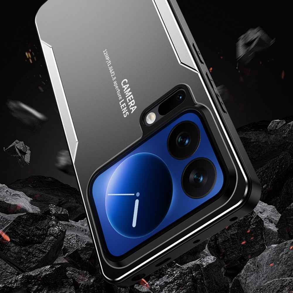 For Xiaomi 17 Pro Phone Case Aluminium Alloy TPU PC Back Cover - Silver