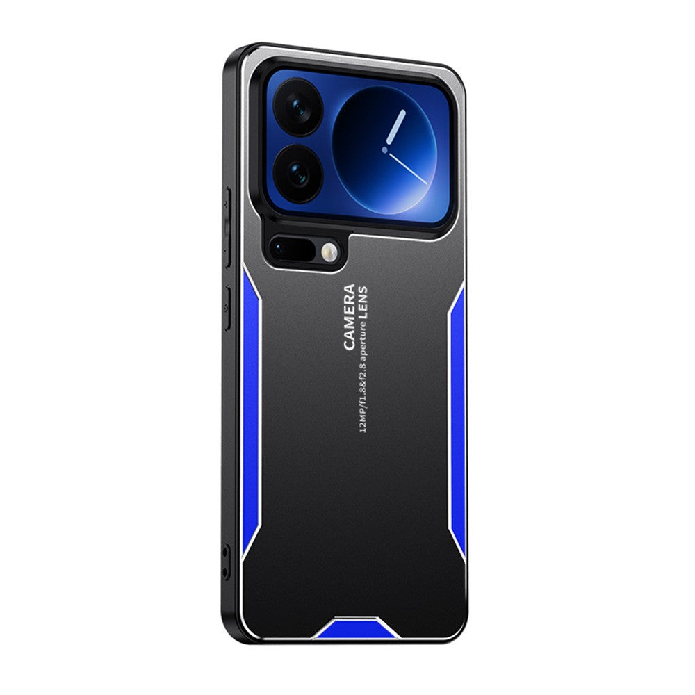 For Xiaomi 17 Pro Max Phone Case Aluminium Alloy TPU PC Back Cover - Blue