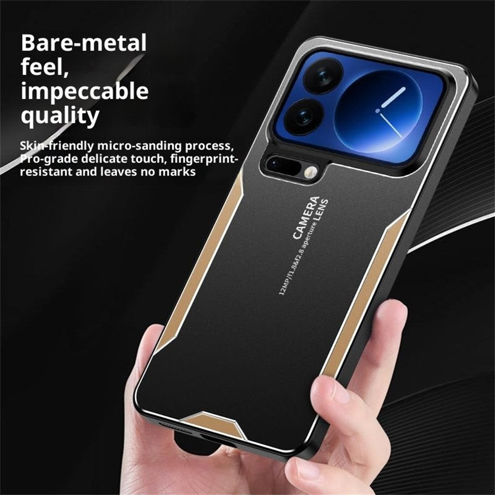 For Xiaomi 17 Pro Max Phone Case Aluminium Alloy TPU PC Back Cover - Silver