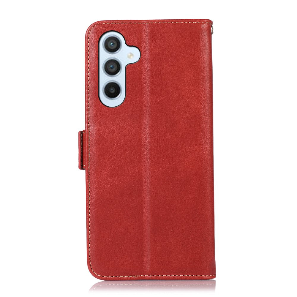 For-Samsung-Galaxy-S26-/-S26-Pro-Case-RFID-Blocking-Genuine-Cow-Leather-Wallet-Phone-Cover-Red