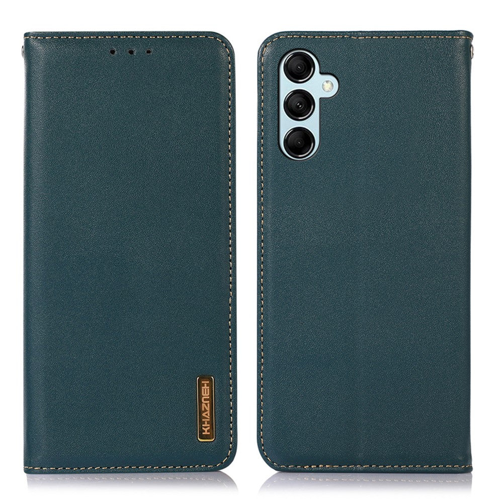KHAZNEH-For-Samsung-Galaxy-S26-/-S26-Pro-Case-Wallet-Genuine-Cow-Leather-Phone-Cover-Nappa-Texture-Green