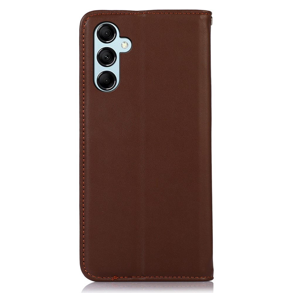 KHAZNEH-For-Samsung-Galaxy-S26-/-S26-Pro-Case-Wallet-Genuine-Cow-Leather-Phone-Cover-Nappa-Texture-Brown