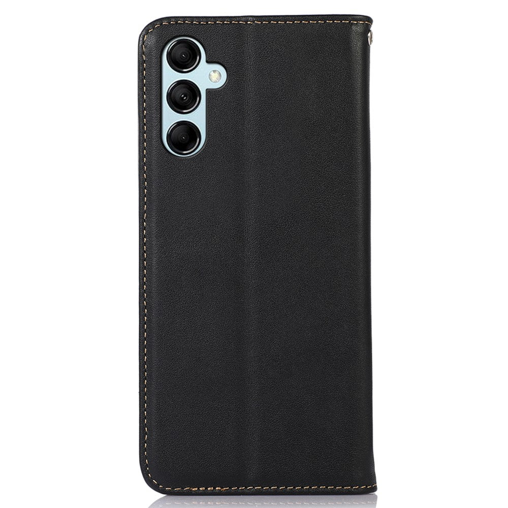 KHAZNEH-For-Samsung-Galaxy-S26-/-S26-Pro-Case-Wallet-Genuine-Cow-Leather-Phone-Cover-Nappa-Texture-Black