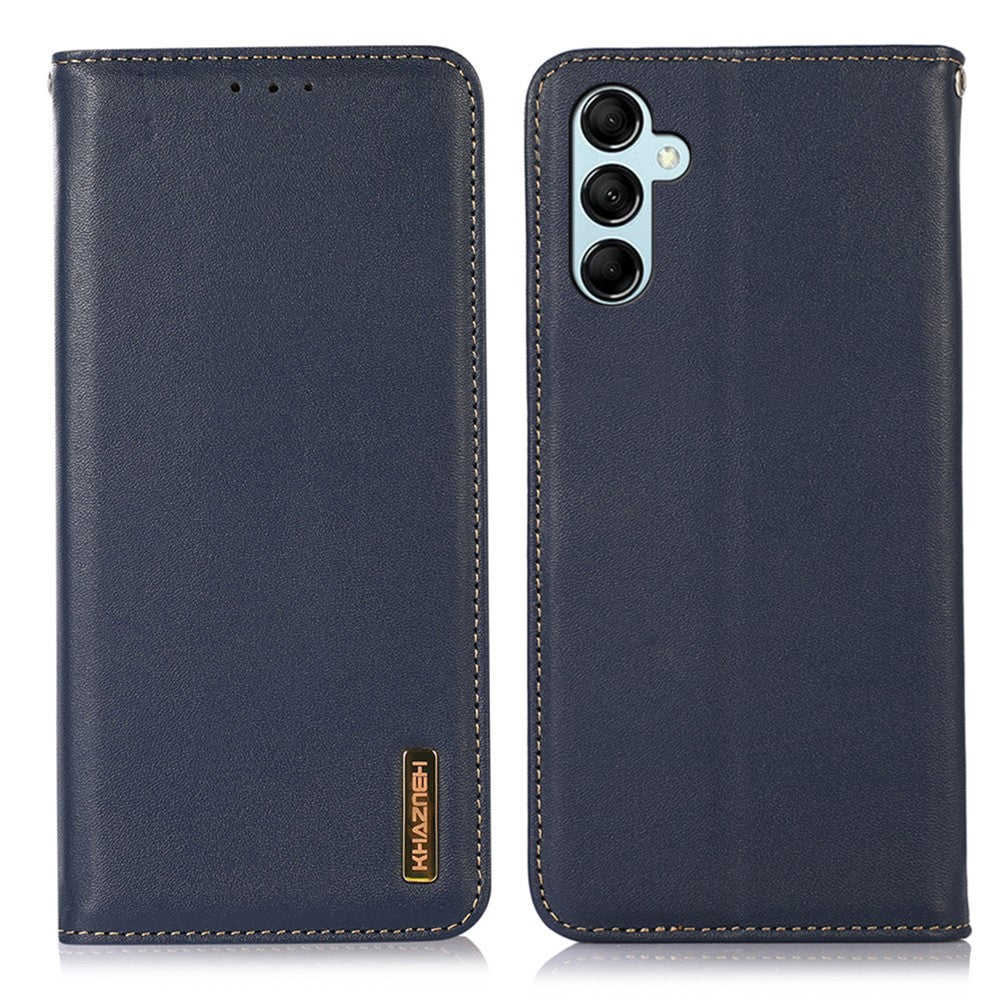 KHAZNEH-For-Samsung-Galaxy-S26-/-S26-Pro-Case-Wallet-Genuine-Cow-Leather-Phone-Cover-Nappa-Texture-Blue