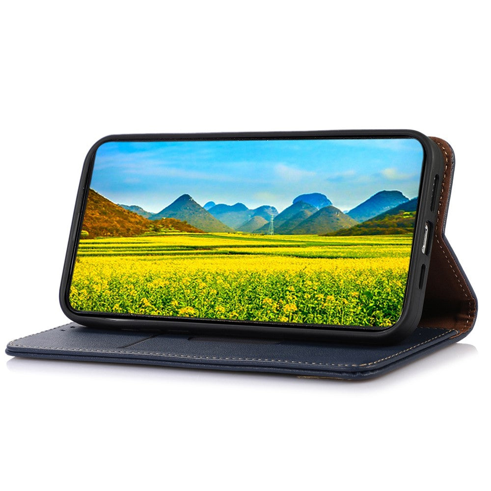 KHAZNEH-For-Samsung-Galaxy-S26-/-S26-Pro-Case-Wallet-Genuine-Cow-Leather-Phone-Cover-Nappa-Texture-Blue