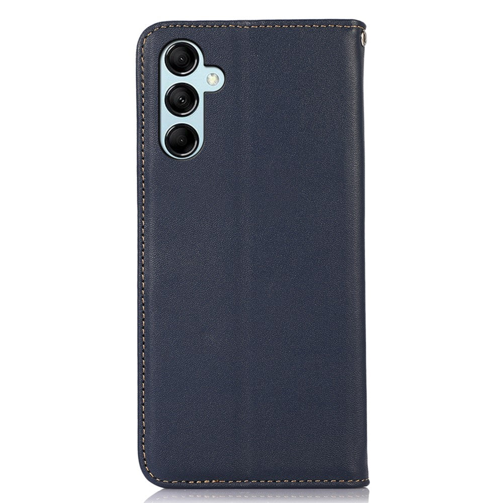 KHAZNEH-For-Samsung-Galaxy-S26-/-S26-Pro-Case-Wallet-Genuine-Cow-Leather-Phone-Cover-Nappa-Texture-Blue
