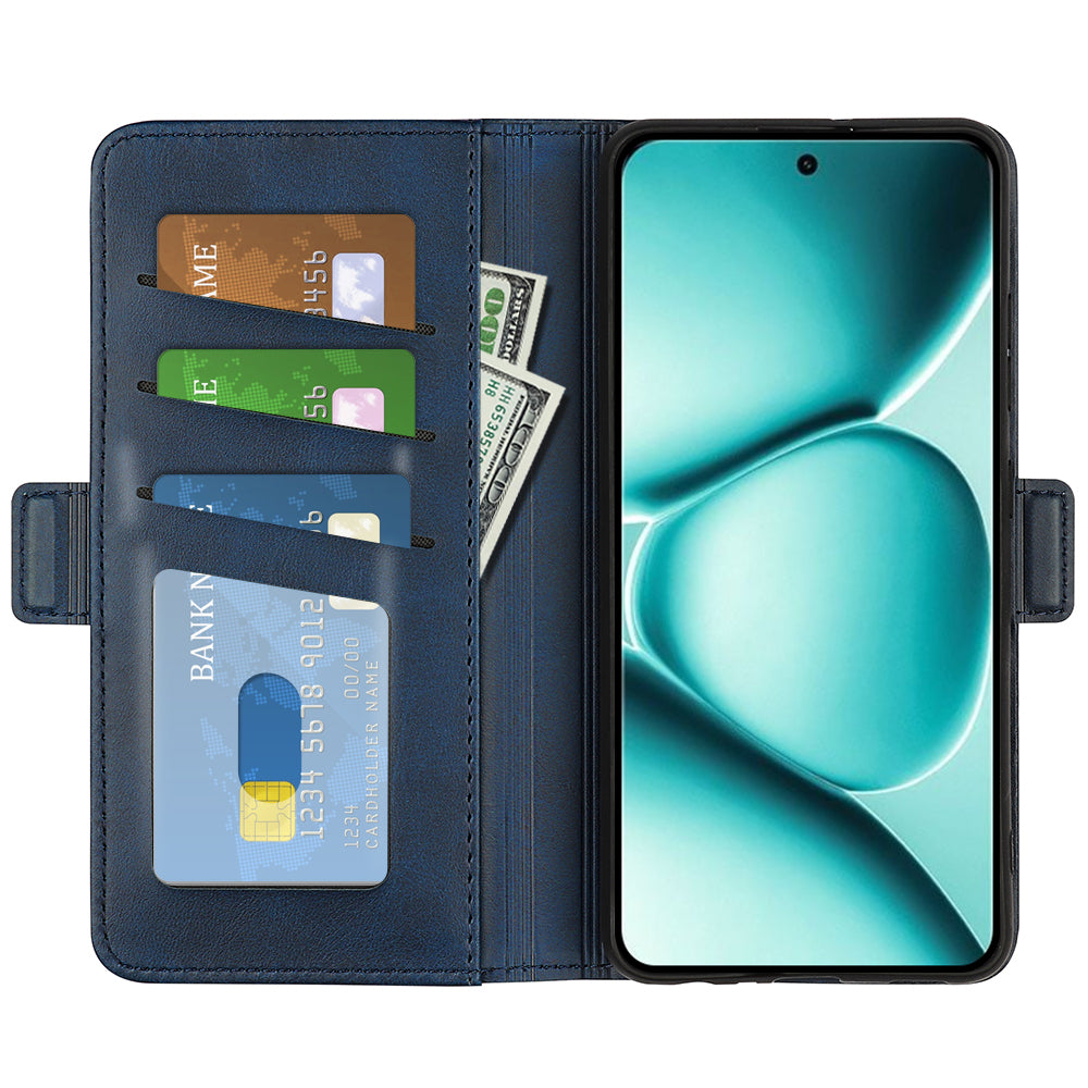 For Xiaomi Redmi Note 15 Pro 5G (Global) Case Calf Texture Leather Wallet Phone Cover - Blue