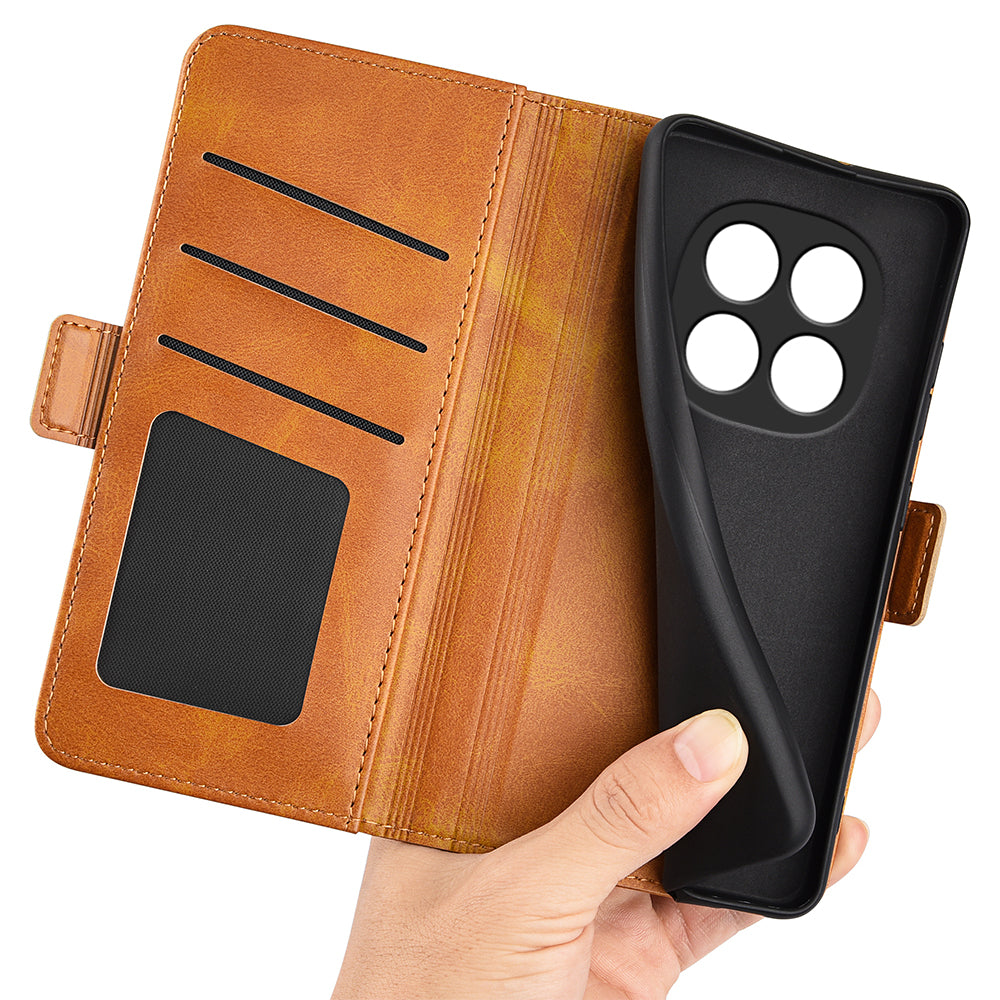 For Xiaomi Redmi Note 15 Pro 5G (Global) Case Calf Texture Leather Wallet Phone Cover -  Yellow