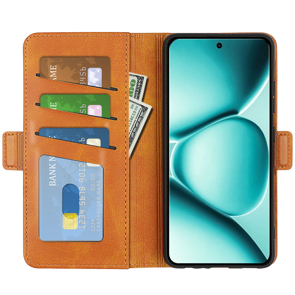 For Xiaomi Redmi Note 15 Pro 5G (Global) Case Calf Texture Leather Wallet Phone Cover -  Yellow