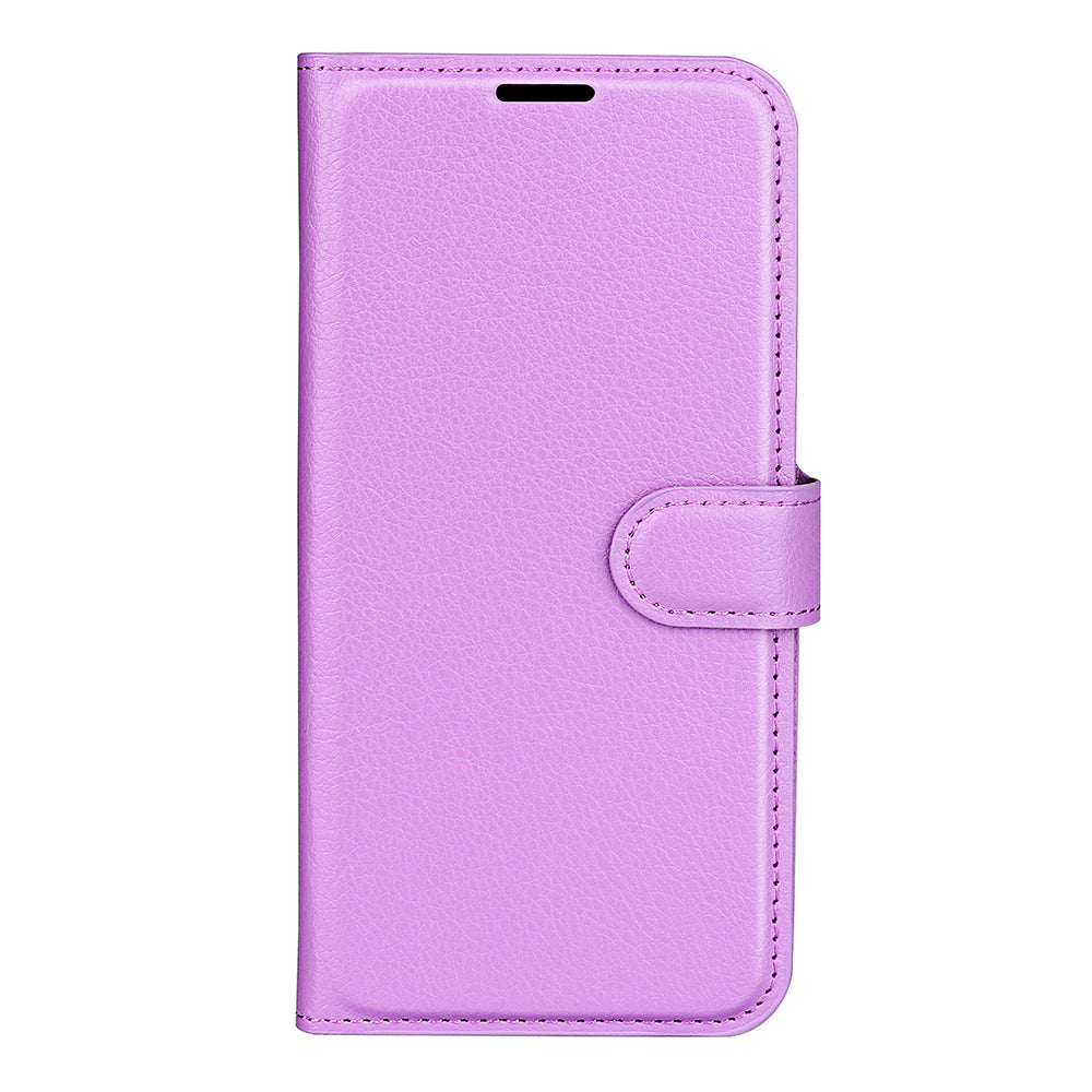 For Xiaomi Poco M8 Pro 5G / Redmi Note 15 Pro+ 5G (Global) Case Litchi Texture Shockproof Leather Wallet Phone Cover -  Purple