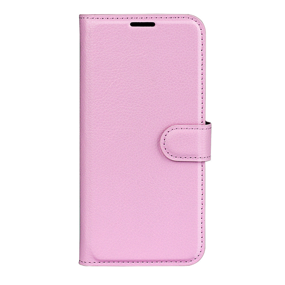 For Xiaomi Poco M8 Pro 5G / Redmi Note 15 Pro+ 5G (Global) Case Litchi Texture Shockproof Leather Wallet Phone Cover -  Pink