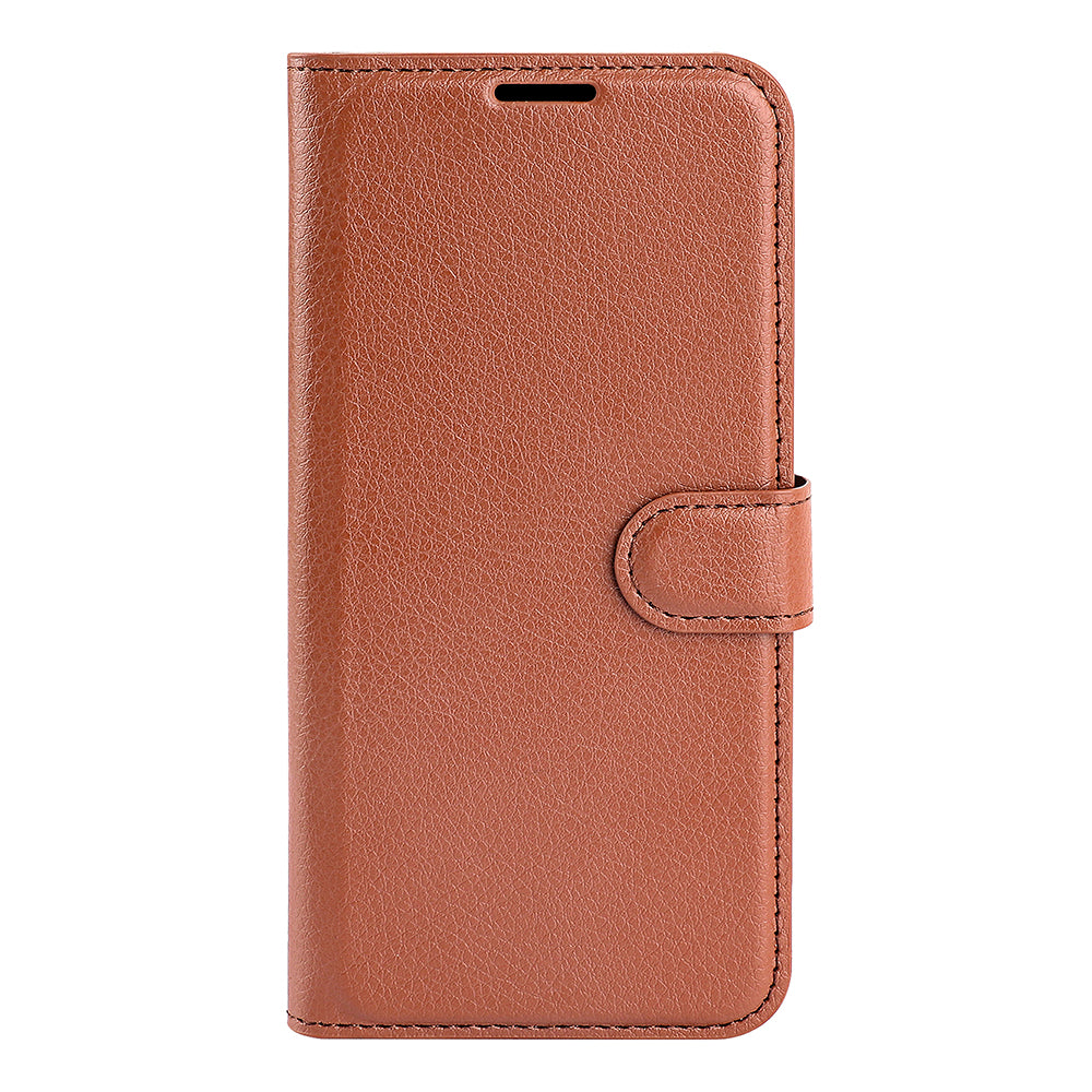 For Xiaomi Redmi Note 15 Pro 5G (Global) Case Litchi Texture Shockproof Leather Wallet Phone Cover -  Brown