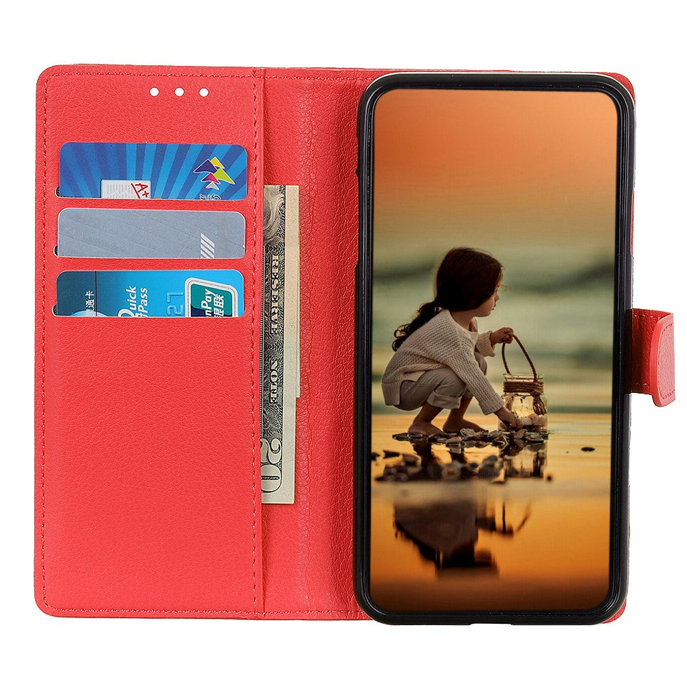 For-Samsung-Galaxy-S26-Ultra-Wallet-Case-PU-Leather-Phone-Cover-Litchi-Texture-Red