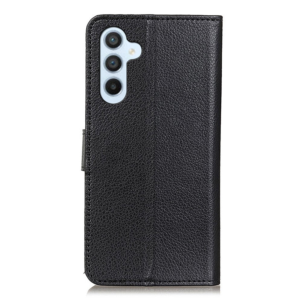 For-Samsung-Galaxy-S26-/-S26-Pro-Wallet-Case-PU-Leather-Phone-Cover-Litchi-Texture-Black