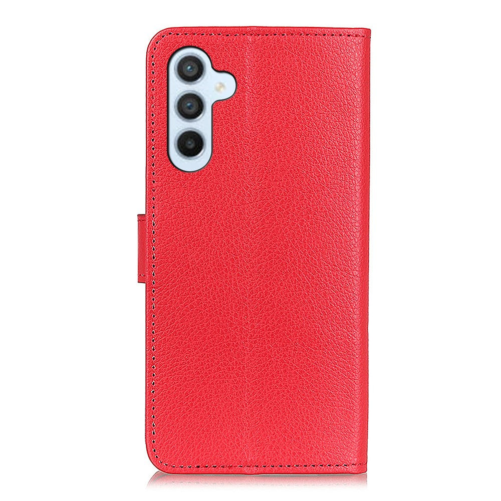 For-Samsung-Galaxy-S26-/-S26-Pro-Wallet-Case-PU-Leather-Phone-Cover-Litchi-Texture-Red