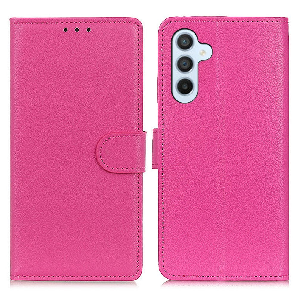 For-Samsung-Galaxy-S26-/-S26-Pro-Wallet-Case-PU-Leather-Phone-Cover-Litchi-Texture-Rose