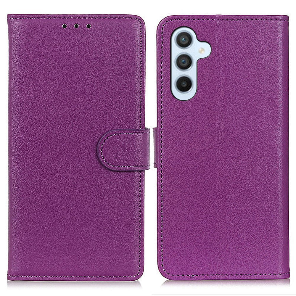 For-Samsung-Galaxy-S26-/-S26-Pro-Wallet-Case-PU-Leather-Phone-Cover-Litchi-Texture-Purple