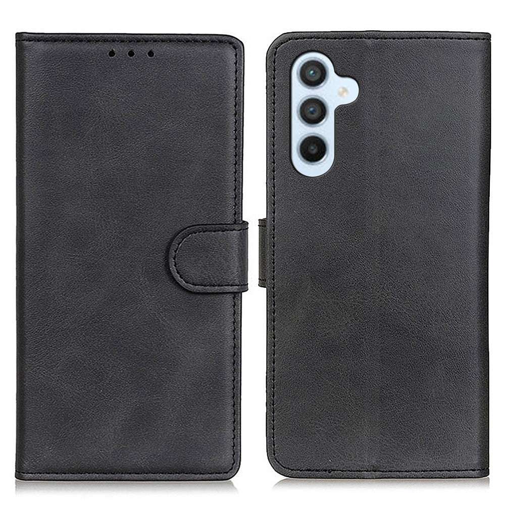 For-Samsung-Galaxy-S26-/-S26-Pro-Case-Cowhide-Texture-Leather-Wallet-Stand-Phone-Cover-Black