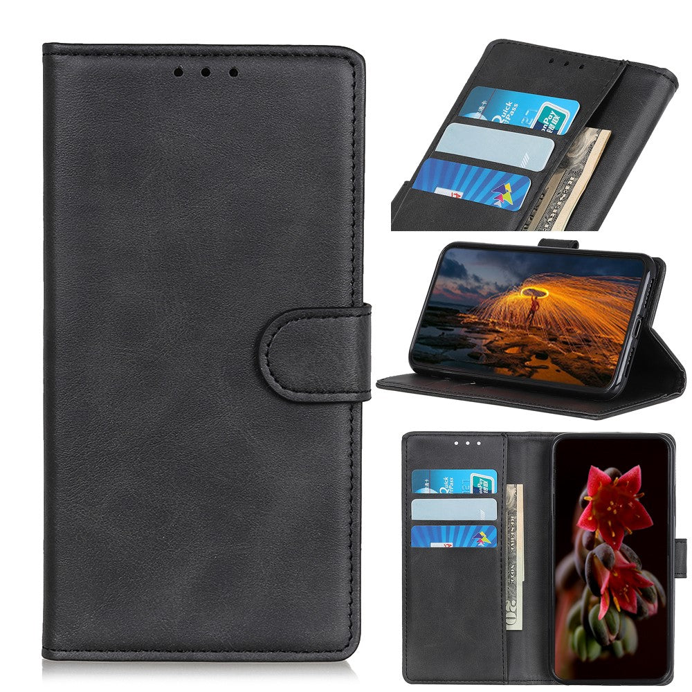 For-Samsung-Galaxy-S26-/-S26-Pro-Case-Cowhide-Texture-Leather-Wallet-Stand-Phone-Cover-Black