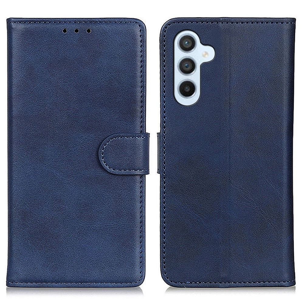 For-Samsung-Galaxy-S26-/-S26-Pro-Case-Cowhide-Texture-Leather-Wallet-Stand-Phone-Cover-Blue