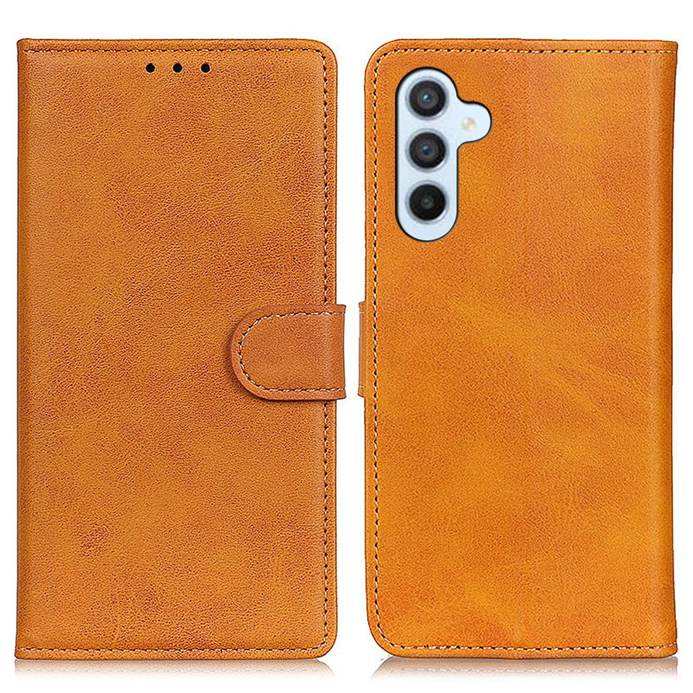For-Samsung-Galaxy-S26-/-S26-Pro-Case-Cowhide-Texture-Leather-Wallet-Stand-Phone-Cover-Brown