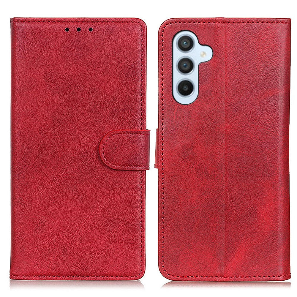 For-Samsung-Galaxy-S26-/-S26-Pro-Case-Cowhide-Texture-Leather-Wallet-Stand-Phone-Cover-Red