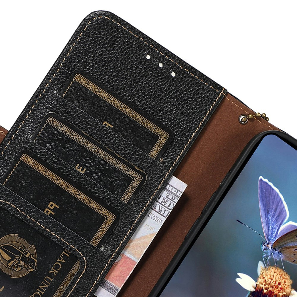 For-Samsung-Galaxy-S26-/-S26-Pro-Case-RFID-Blocking-Textured-Genuine-Cow-Leather-Phone-Cover-Black