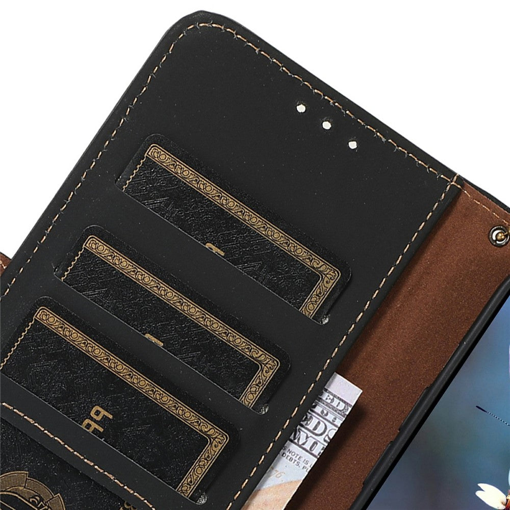 For-Samsung-Galaxy-S26-/-S26-Pro-Wallet-Case-Anti-Drop-Genuine-Cow-Leather-Phone-Cover-RFID-Blocking-Black
