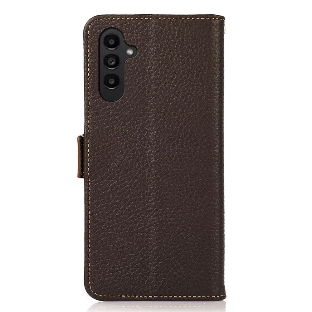 KHAZNEH-for-Samsung-Galaxy-S26-/-S26-Pro-Phone-Case-Genuine-Cow-Leather-Cover-RFID-Blocking-Brown