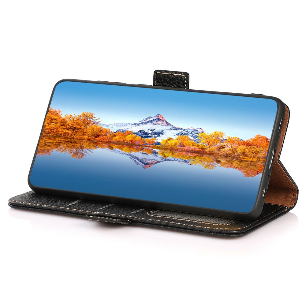 KHAZNEH-for-Samsung-Galaxy-S26-Ultra-Phone-Case-Genuine-Cow-Leather-Cover-RFID-Blocking-Black