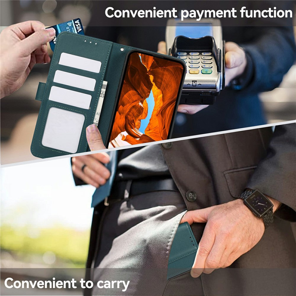 For-Samsung-Galaxy-S26-/-S26-Pro-Case-RFID-Blocking-Flip-Leather-Phone-Cover-Green