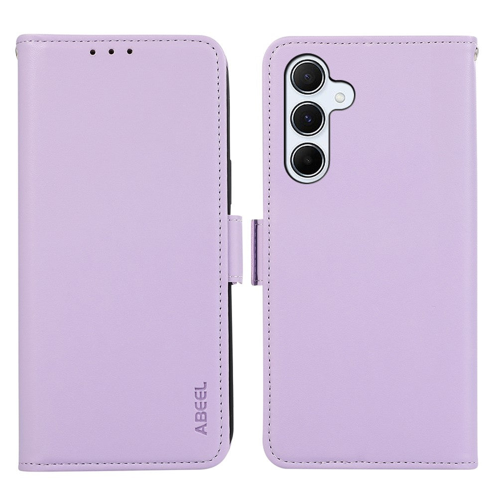 ABEEL-For-Samsung-Galaxy-S26-/-S26-Pro-Case-Leather-Phone-Cover-with-RFID-Blocking-Wallet-Purple