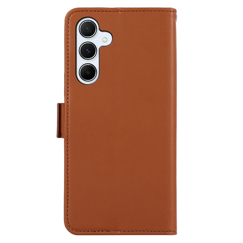ABEEL-For-Samsung-Galaxy-S26-/-S26-Pro-Case-Leather-Phone-Cover-with-RFID-Blocking-Wallet-Brown