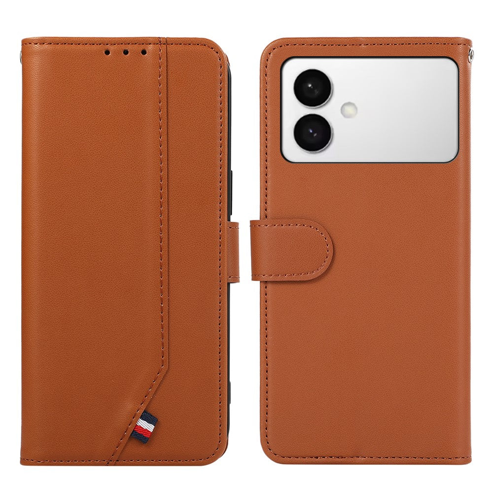 For-Samsung-Galaxy-S26-Edge-Case-RFID-Blocking-Flip-Leather-Phone-Cover-Brown