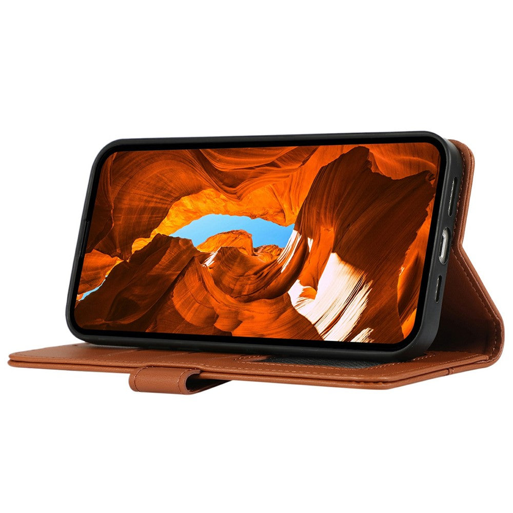 For-Samsung-Galaxy-S26-Edge-Case-RFID-Blocking-Flip-Leather-Phone-Cover-Brown