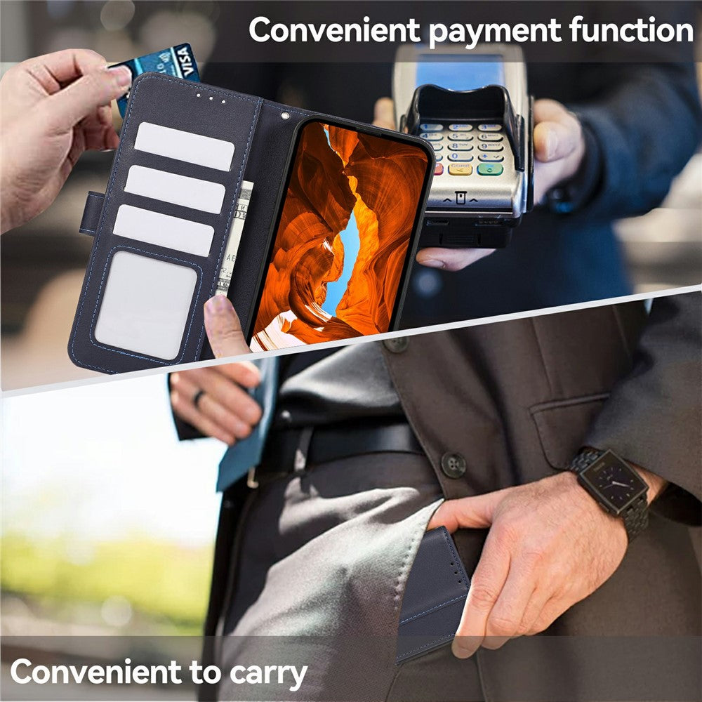 For-Samsung-Galaxy-S26-Edge-Case-RFID-Blocking-Flip-Leather-Phone-Cover-Blue