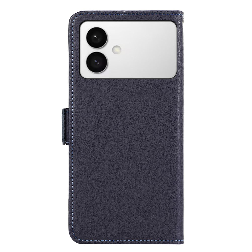 ABEEL-For-Samsung-Galaxy-S26-Edge-Case-Leather-Phone-Cover-with-RFID-Blocking-Wallet-Blue