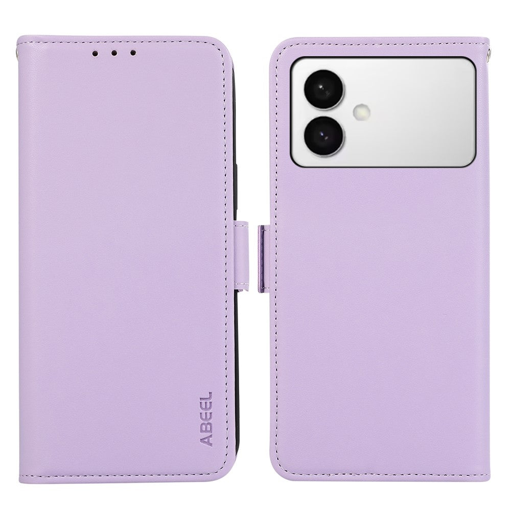 ABEEL-For-Samsung-Galaxy-S26-Edge-Case-Leather-Phone-Cover-with-RFID-Blocking-Wallet-Purple