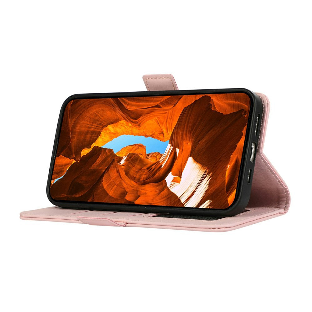 ABEEL-For-Samsung-Galaxy-S26-Ultra-Case-Leather-Phone-Cover-with-RFID-Blocking-Wallet-Pink