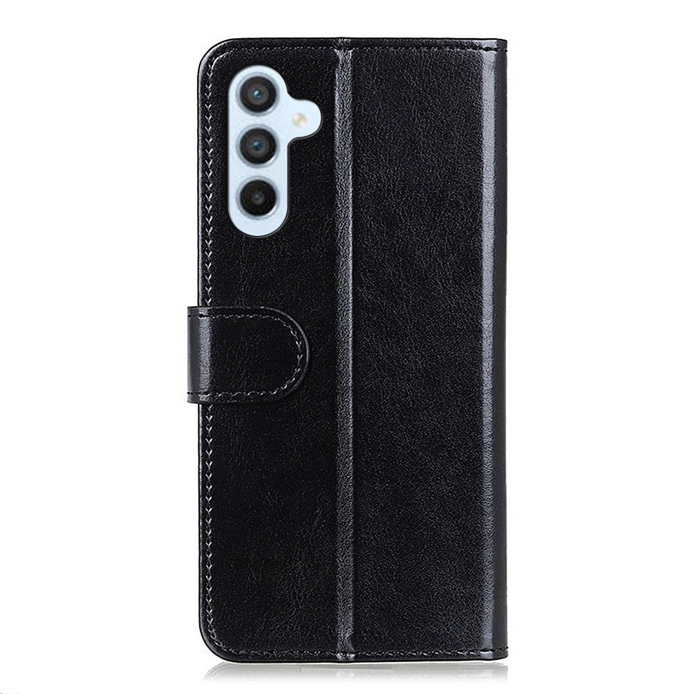 For-Samsung-Galaxy-S26-/-S26-Pro-Case-Crazy-Horse-Texture-PU-Leather-Phone-Stand-Cover-Black