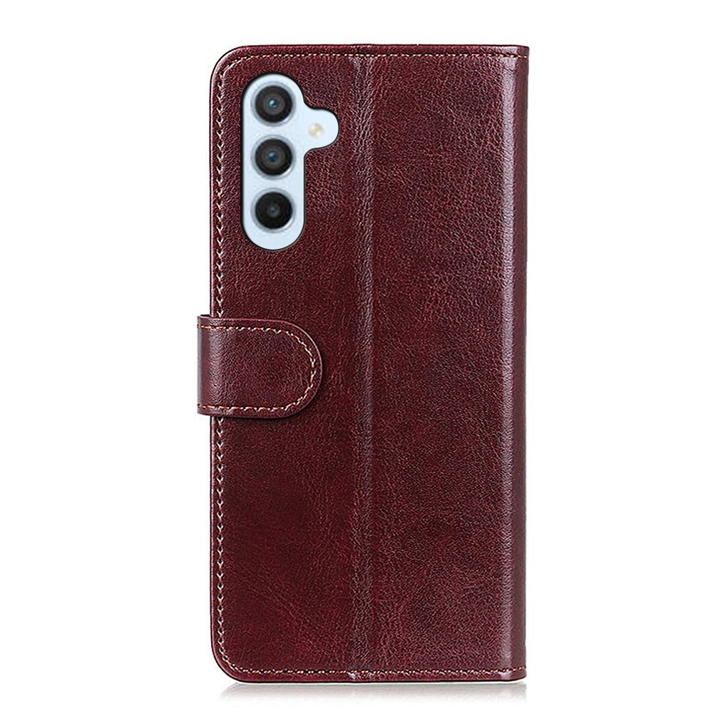 For-Samsung-Galaxy-S26-/-S26-Pro-Case-Crazy-Horse-Texture-PU-Leather-Phone-Stand-Cover-Brown