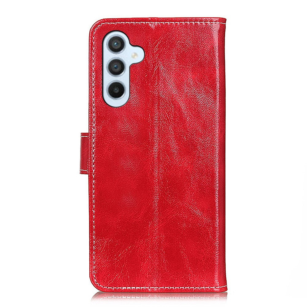 For-Samsung-Galaxy-S26-/-S26-Pro-Case-Wallet-Leather-Phone-Cover-Crazy-Horse-Texture-Red