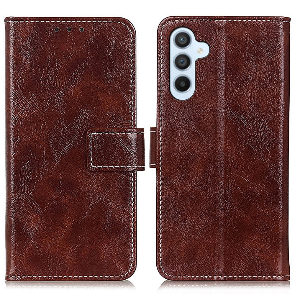For-Samsung-Galaxy-S26-/-S26-Pro-Case-Wallet-Leather-Phone-Cover-Crazy-Horse-Texture-Brown