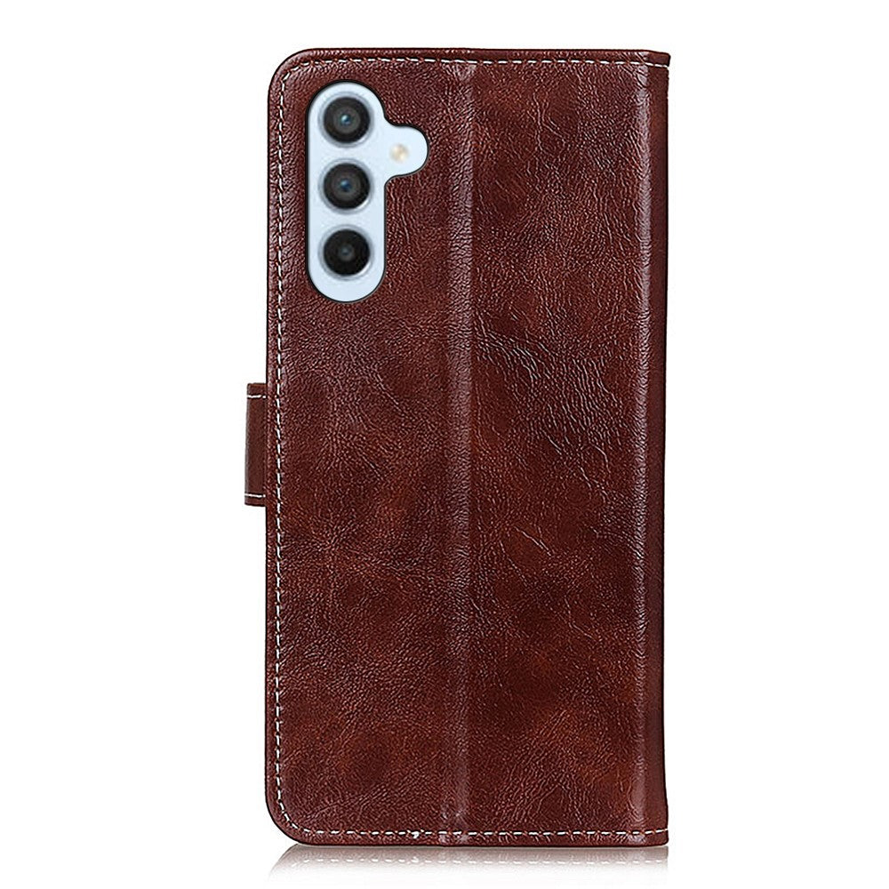 For-Samsung-Galaxy-S26-/-S26-Pro-Case-Wallet-Leather-Phone-Cover-Crazy-Horse-Texture-Brown