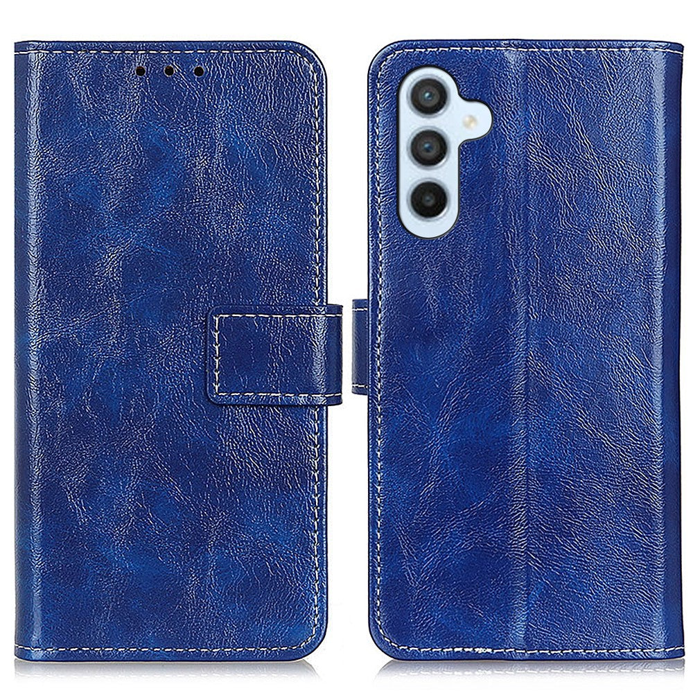For-Samsung-Galaxy-S26-/-S26-Pro-Case-Wallet-Leather-Phone-Cover-Crazy-Horse-Texture-Blue