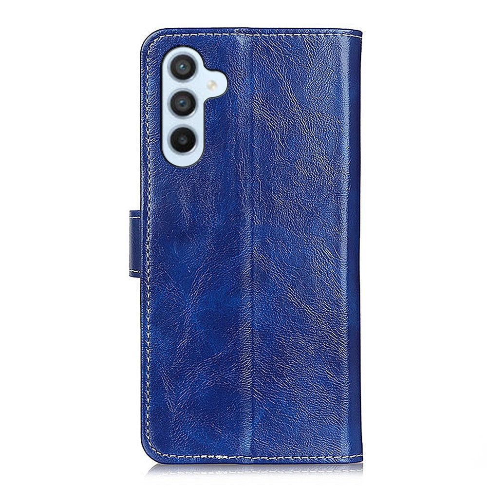 For-Samsung-Galaxy-S26-/-S26-Pro-Case-Wallet-Leather-Phone-Cover-Crazy-Horse-Texture-Blue