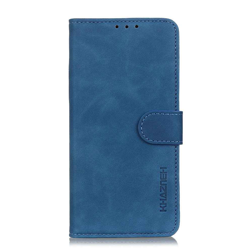 KHAZNEH For Xiaomi 17 Pro Case PU Leather Retro Texture Phone Cover - Blue